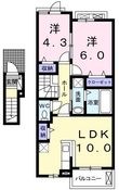 ベル オーヴⅧ B棟の間取図