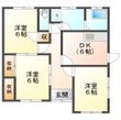 北内町3丁目貸家の間取図