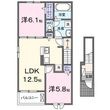 クリスタルコートJ3の間取図