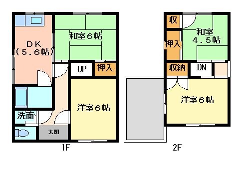 拡大写真：観音寺市柞田町 11の間取り