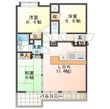 グランドール尾道四番館の間取図