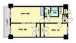 福岡市東区東浜１丁目の間取図