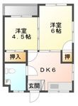 上原アパートの間取図