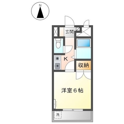 拡大写真:裾野市二ツ屋 3階B7の間取り