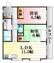 広島市東区戸坂山崎町の間取図