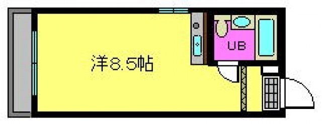拡大写真：広島市西区横川町３丁目 3階302の間取り