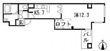 広島市中区鉄砲町の間取図
