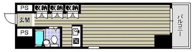拡大写真：広島市南区東雲本町２丁目 11階1103の間取り