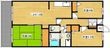 広島市安佐南区中筋2丁目の間取図