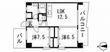 広島市南区東雲3丁目の間取図