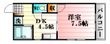 広島市東区戸坂山崎町の間取図