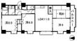 広島市中区幟町の間取図