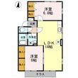 アゼリア土井B棟の間取図