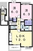 サニーガーデン Aの間取図