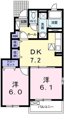拡大写真：ココ・ボニート 1階101の間取り