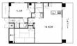 広島市中区鉄砲町の間取図