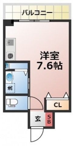拡大写真:広島市西区三篠町1丁目 10階1002の間取り