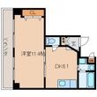 広島市中区十日市町1丁目の間取図
