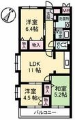 広島市東区戸坂くるめ木1丁目の間取図
