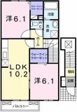 プレッソ グリーンレイク Ⅱの間取図