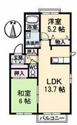 ディアスセレナKの間取図