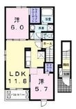パルハーモニーⅡの間取図