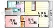 広島市安佐南区上安2丁目の間取図