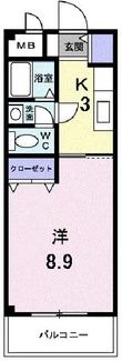 グラン・アルフル東雲の間取図