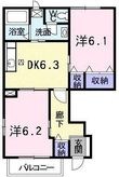 レジデンスK Ⅱの間取図