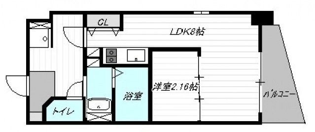 拡大写真:広島市中区昭和町 3階304の間取り