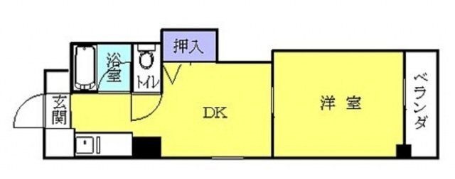 拡大写真:広島市南区東雲本町1丁目 4階402の間取り