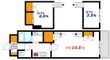 広島市南区東雲本町3丁目の間取図