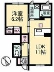広島市佐伯区利松１丁目の間取図