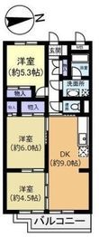 広島市東区中山中町の間取図
