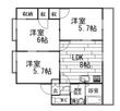 写真:広島市東区中山上2丁目 1階101の間取図