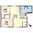 広島市東区温品1丁目の間取図