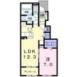 クロガネAの間取図