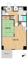 広島市中区十日市町1丁目の間取図