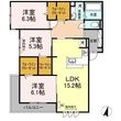D-roomAliceの間取図
