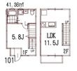 広島市佐伯区五日市4丁目の間取図