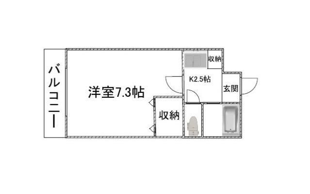 拡大写真:広島市安佐南区古市3丁目 1階103の間取り