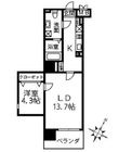 広島市中区千田町3丁目の間取図