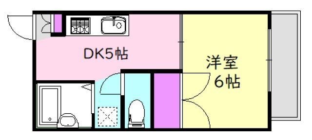 拡大写真:広島市東区牛田早稲田2丁目 2階202の間取り