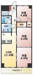 安芸郡府中町青崎東の間取図