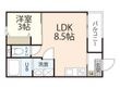広島市南区宇品西1丁目の間取図