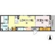 D-roomコサコの間取図