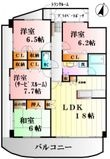 広島市安佐南区大町東1丁目の間取図