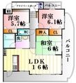 広島市安佐南区大町東1丁目の間取図
