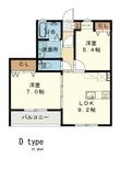 広島市安芸区中野6丁目の間取図