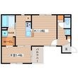 広島市南区翠3丁目の間取図